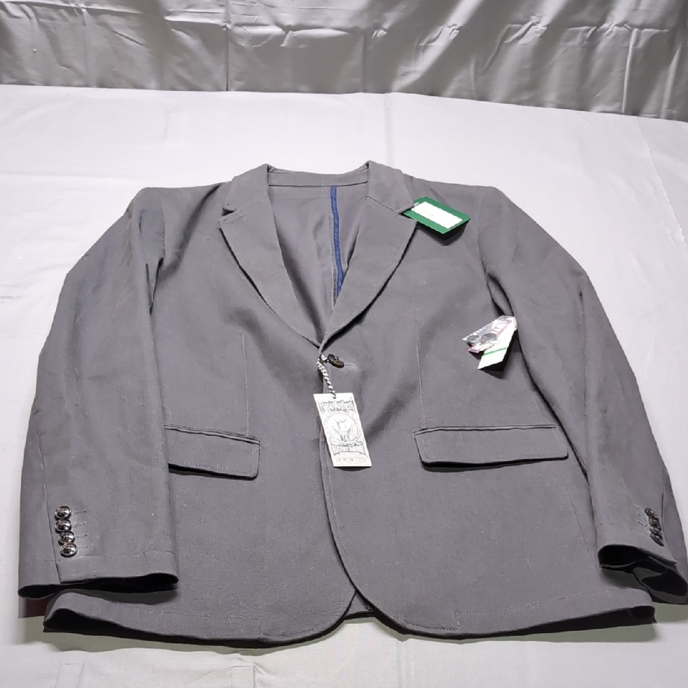 Flag & Anthem Mens Classic‎ Dark Gray Blazer with Tailored Fit Avenmore Size L